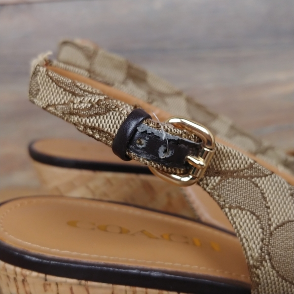 Coach Ferry Signature Platform Wedge Heels - Picture 3 of 14